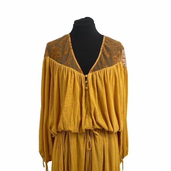 Free people boho Clemantine Maxi dress RARE! Daisy Jones and the six sty… - Picture 3 of 7